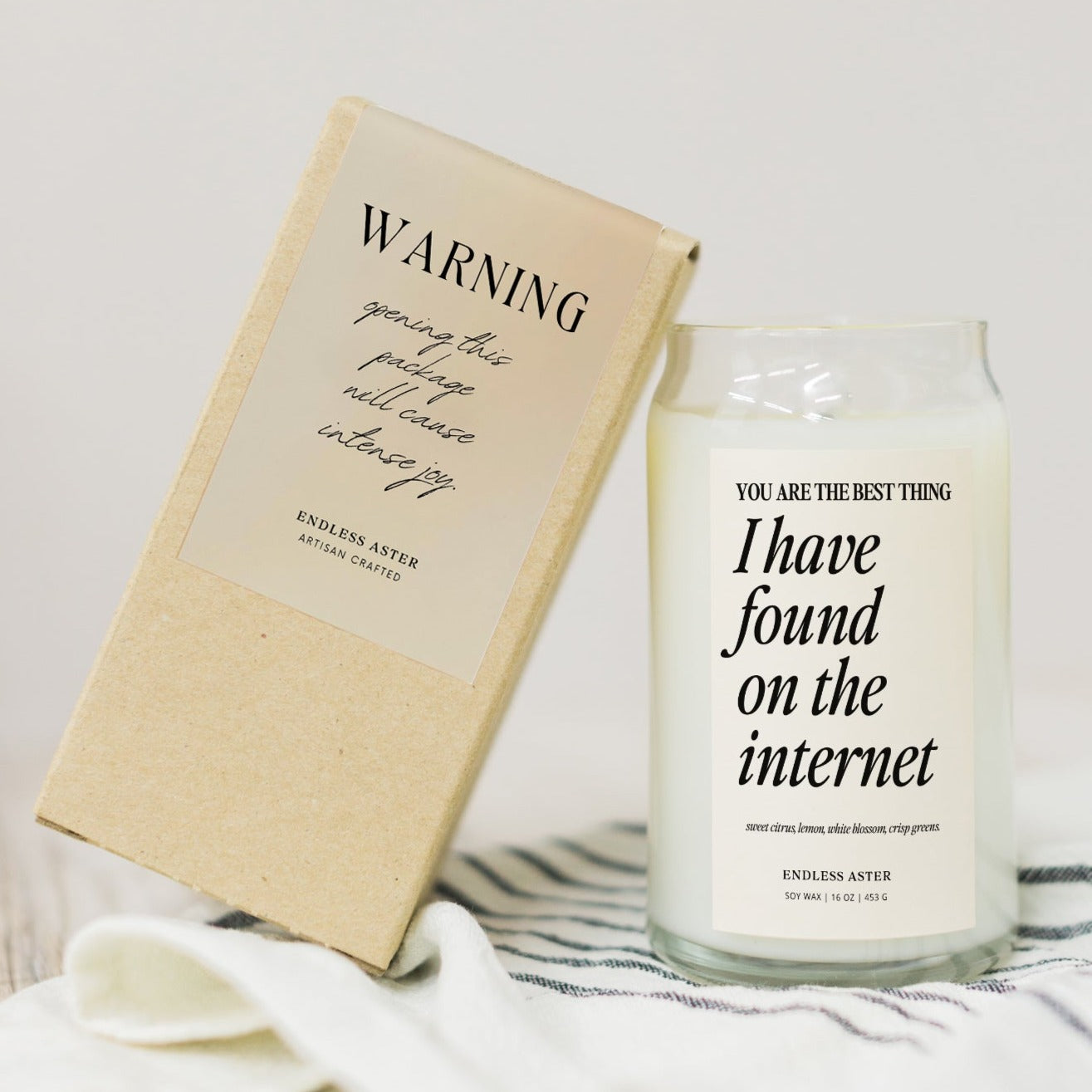 You Are The Best Thing I Have Found On The Internet Candle