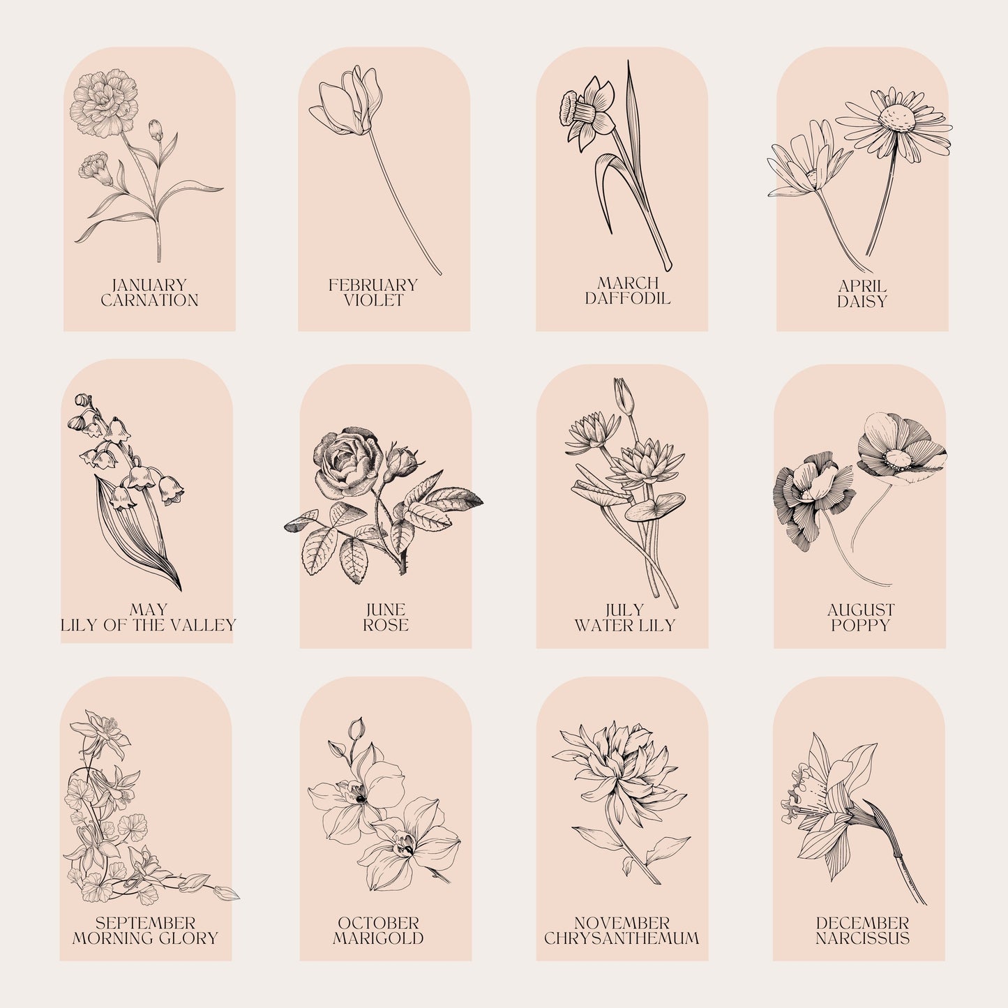 May Birth Flower Candle