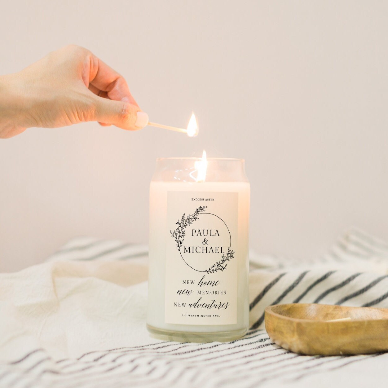 New Home, New Memories, New Adventures Candle