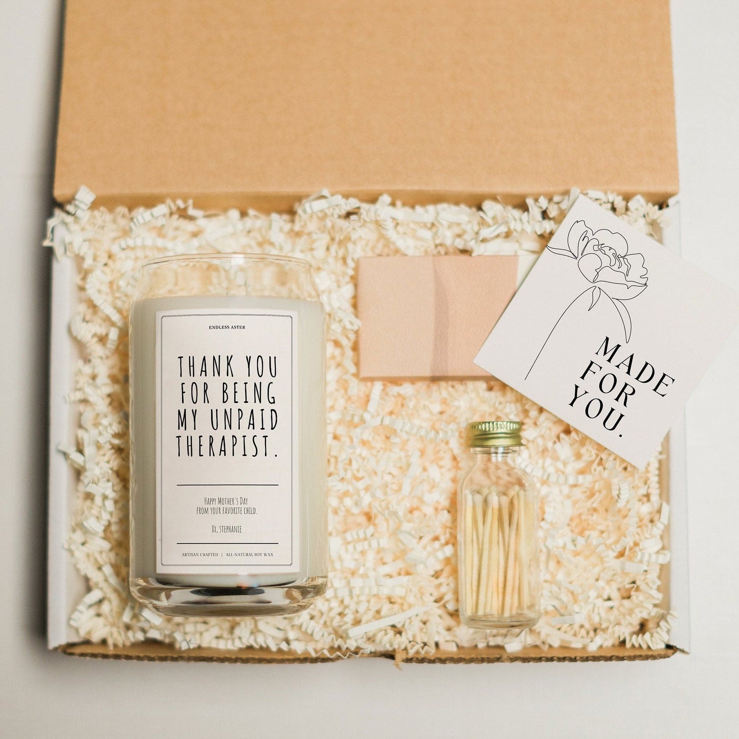 Thank You For Being My Unpaid Therapist Candle