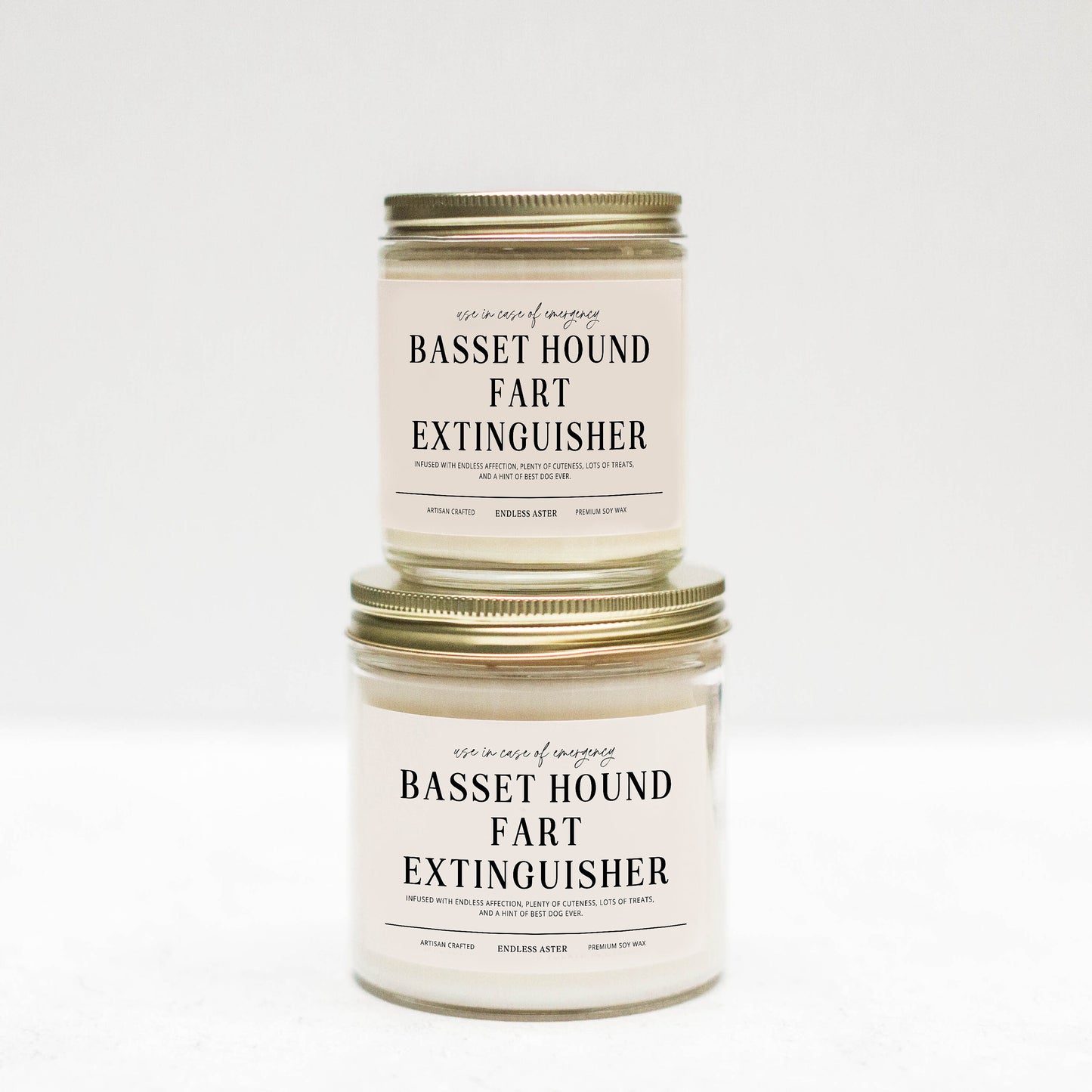 BASSET HOUND Fart Extinguisher Funny Candle Gift Box for Dog Owner, New Pet Parent Gift, Dog Mom and Dad Birthday Gift for Dog Lover