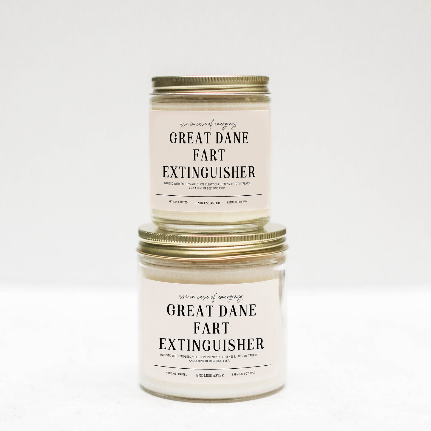 GREAT DANE Fart Extinguisher Funny Candle Gift Box for Dog Owner, New Pet Parent Gift, Dog Mom and Dad Birthday Gift for Dog Lover