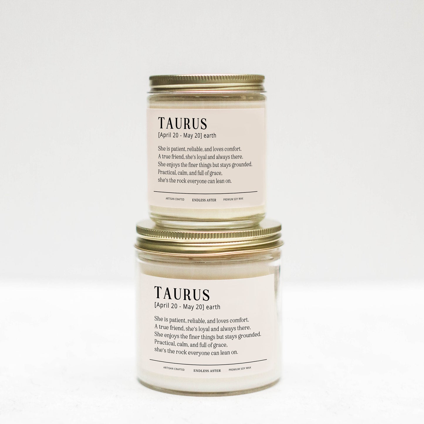 TAURUS Zodiac Astrology Sign Candle Spa Gift Box, Taurus April and May Birthday Gift for Her, Horoscope Constellation Handmade Candle Gift