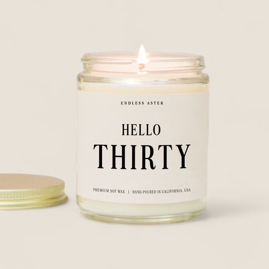 Hello Thirty Candle