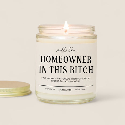 Homeowner In This Bitch Candle