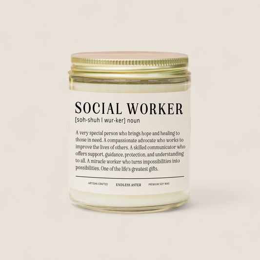 Social Worker Candle