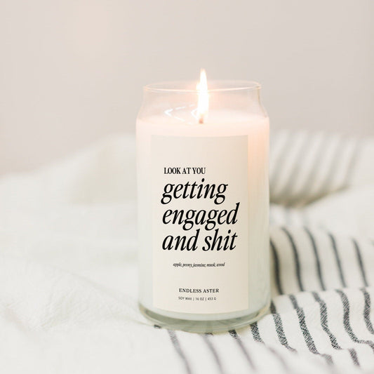 Look At You Getting Engaged And Shit Candle