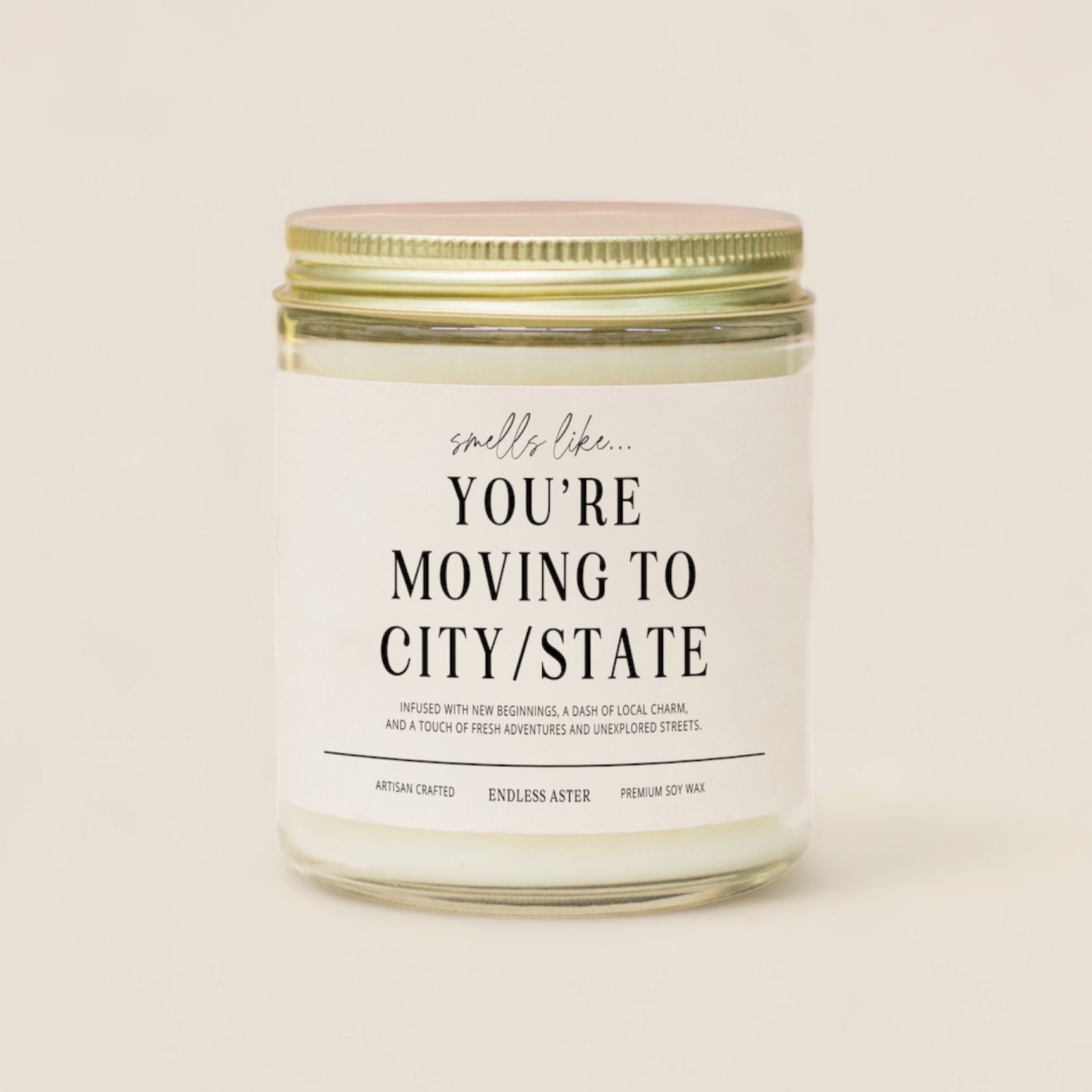 a poster with a list of candles on it