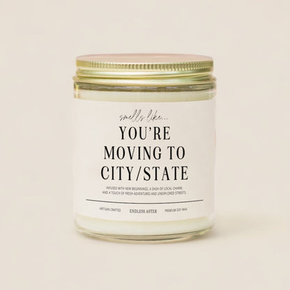 a poster with a list of candles on it